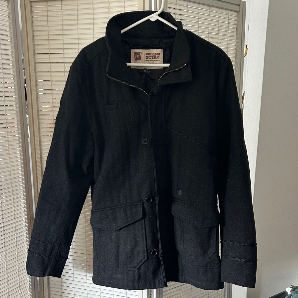Scout Men's Black Military Jacket